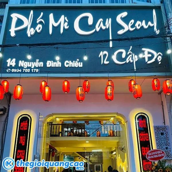 Mẫu dự án bảng hiệu Alu quán mì cay