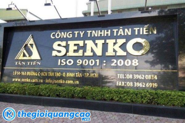 Mẫu bảng hiệu công ty Senko