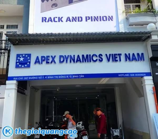 Mẫu bảng hiệu quảng cáo Apex Dynamics Viet Nam