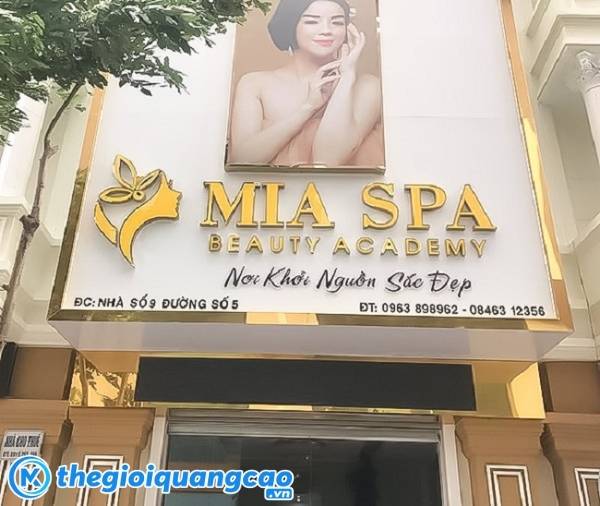 Làm bảng hiệu chữ nổi mica, inox quận bình tân