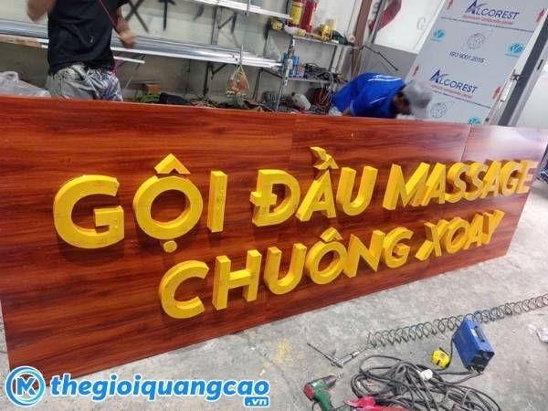 Dịch vụ l&agrave;m bảng hiệu ở hcm