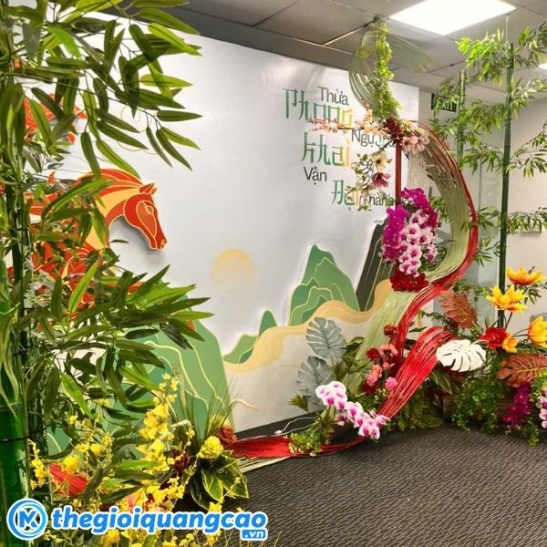 In backdrop chất liệu PP bồi Formex