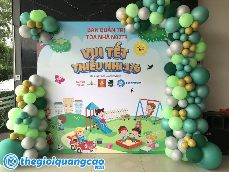 Mẫu backdrop vui tết thiếu nhi 1/6