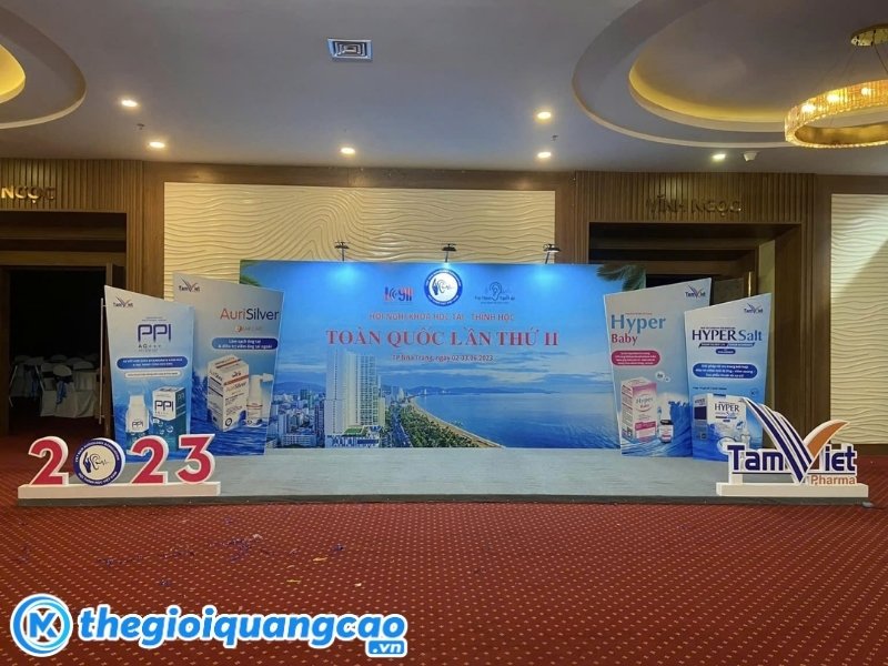 Mẫu ph&ocirc;ng nền hội thảo khoa học