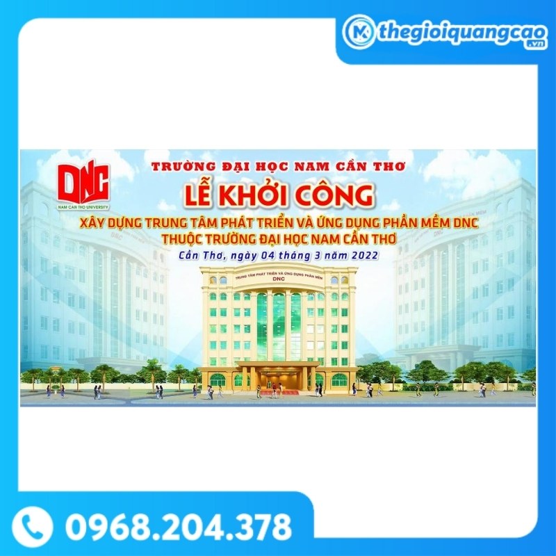 Backdrop Lễ Khởi Công