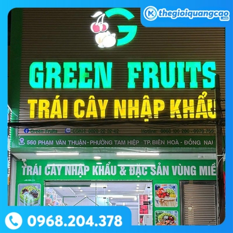 Bảng Hiệu Bán Trái Cây