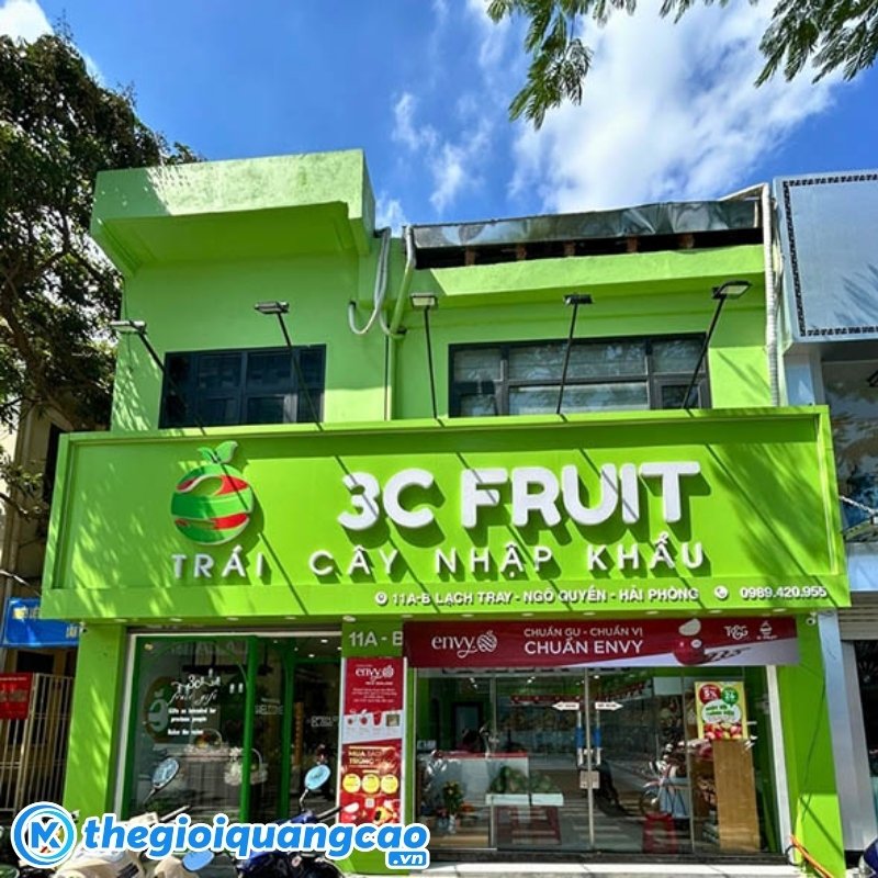 Mẫu bảng hiệu b&aacute;n tr&aacute;i c&acirc;y đẹp, h&uacute;t kh&aacute;ch