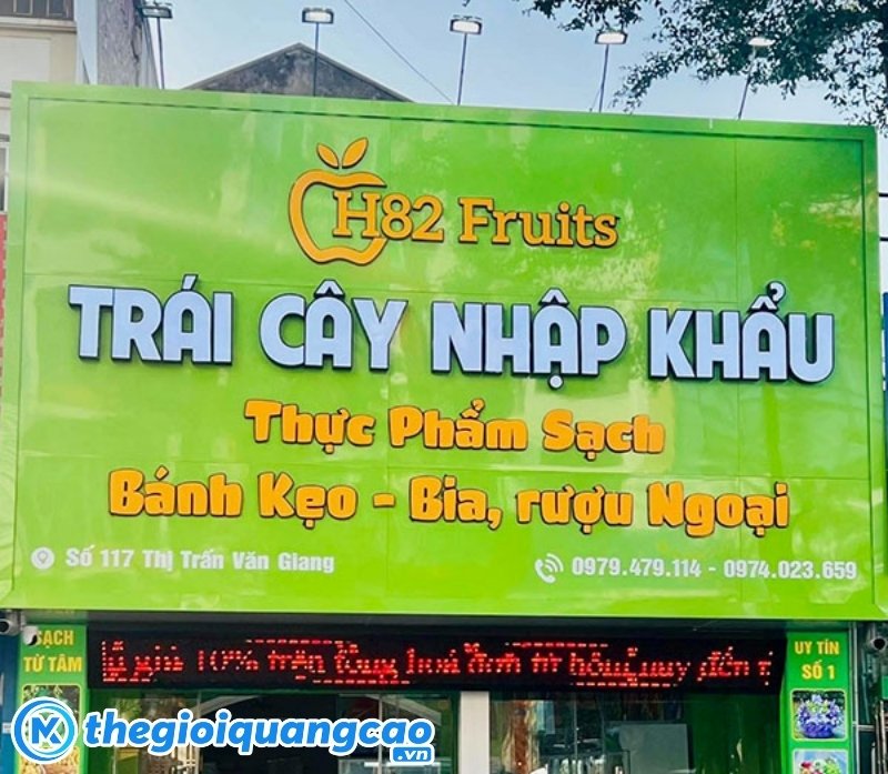 Mẫu bảng hiệu vựa tr&aacute;i c&acirc;y nhập khẩu