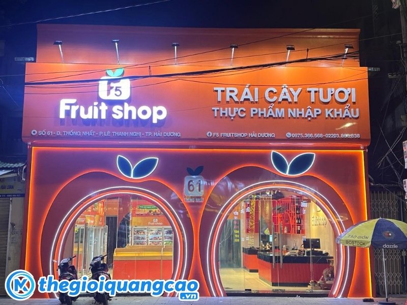 Thiết kế bảng hiệu b&aacute;n tr&aacute;i c&acirc;y theo y&ecirc;u cầu