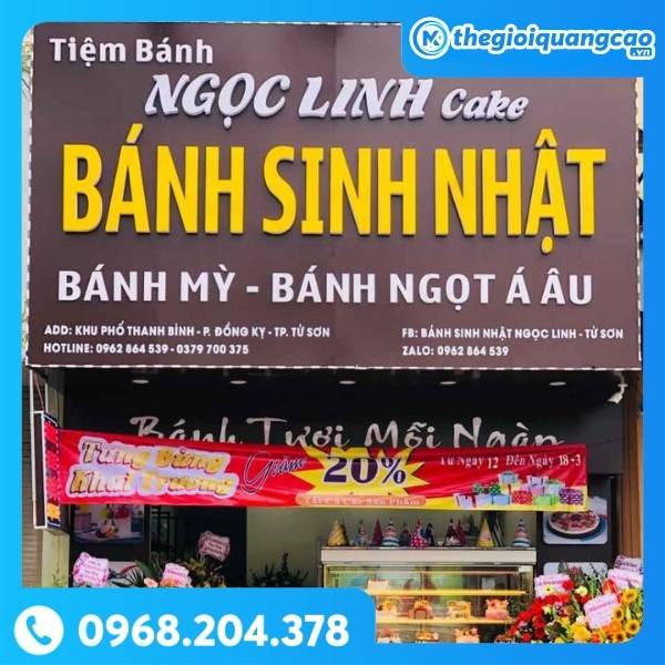 Bảng Hiệu Bánh Kem