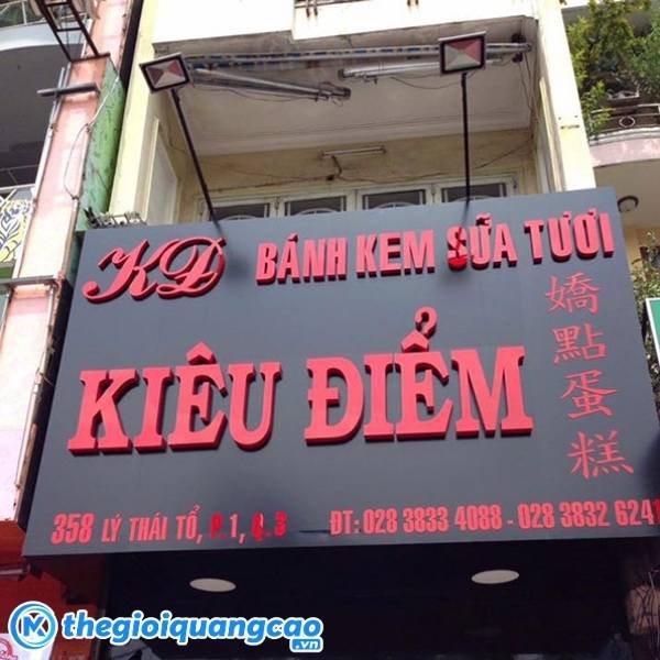 Thi c&ocirc;ng bảng hiệu b&aacute;nh kem gi&aacute; rẻ trọn g&oacute;i TPHCM
