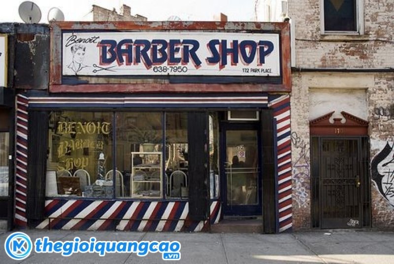 Mẫu biển quảng cáo barber shop phong cách chicano