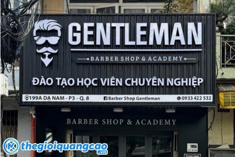 Hình ảnh đặc trưng đi kèm cho tiệm cắt tóc nam