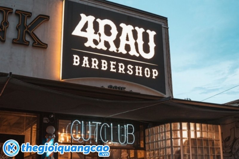 Nghệ thuật font chữ cho tiệm barber shop