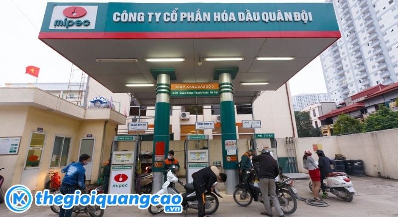 Mẫu bảng hiệu cây xăng quân đội