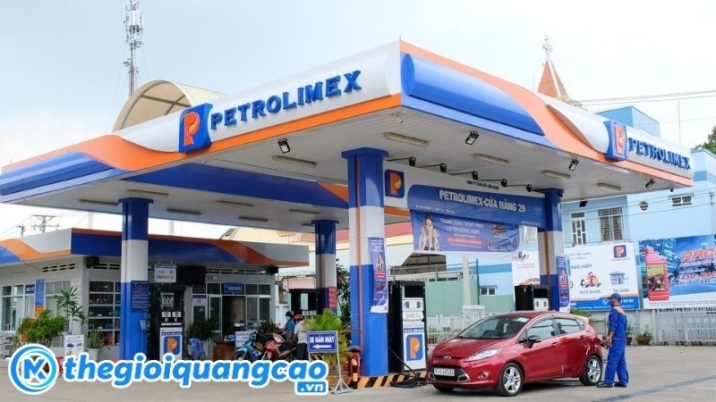 Mẫu bảng hiệu cây xăng Petrolimex