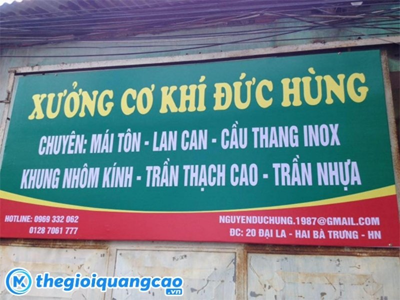 Mẫu bảng hiệu xưởng cơ kh&iacute; đức h&ugrave;ng