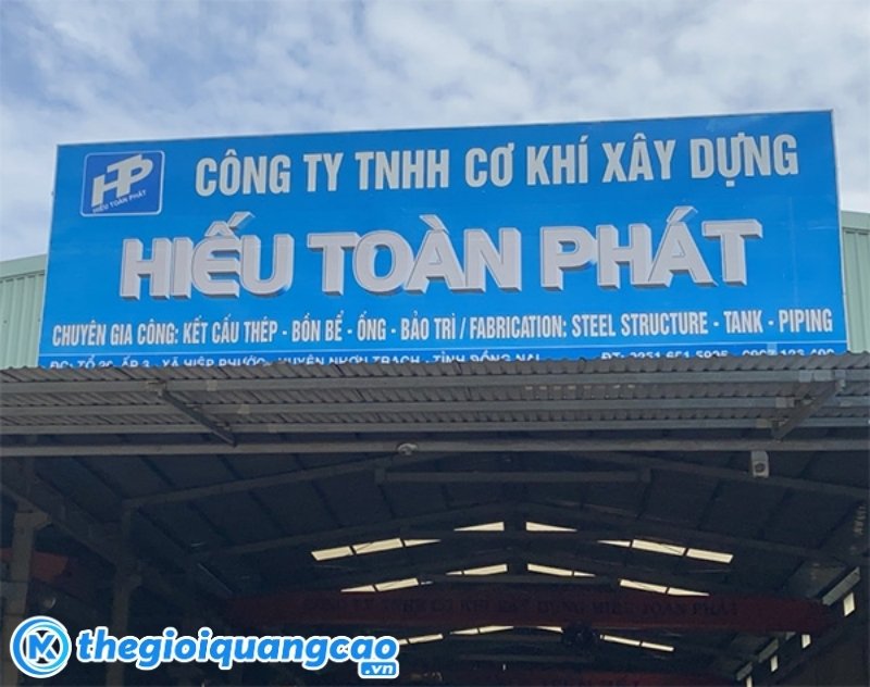 Thiết kế v&agrave; thi c&ocirc;ng bảng hiệu cơ kh&iacute; gi&aacute; rẻ trọn g&oacute;i TPHCM