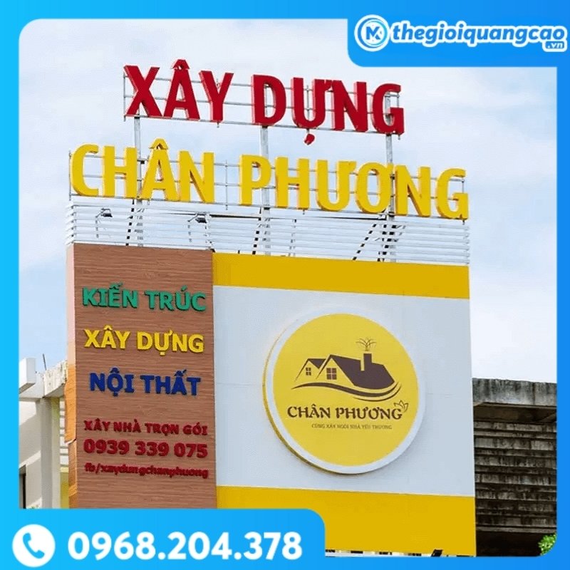 Bảng Hiệu Công Ty Xây Dựng