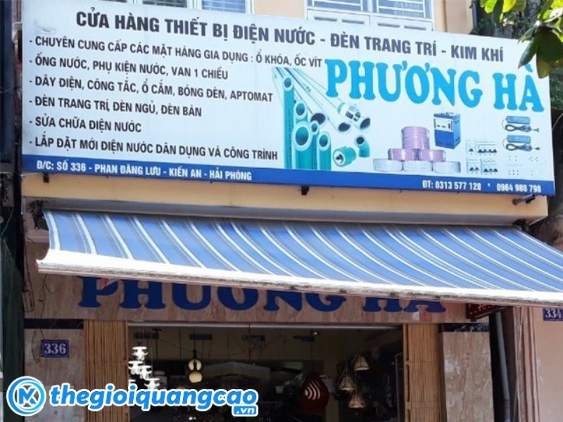 Mẫu bảng hiệu cửa h&agrave;ng thiết bị điện nước