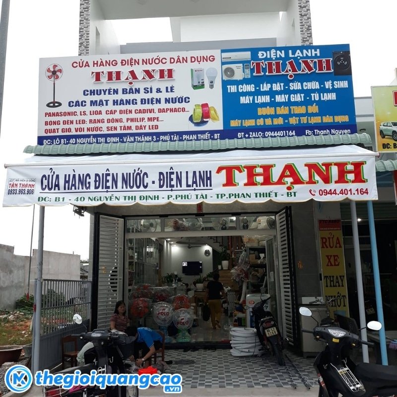 Những &yacute; cần tr&aacute;nh khi l&agrave;m bảng hiệu cửa h&agrave;ng điện nước d&acirc;n dụng