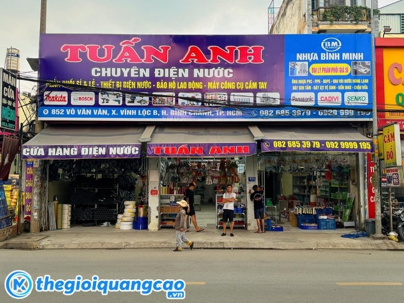 Mẫu biển quảng c&aacute;o điện d&acirc;n dụng đẹp