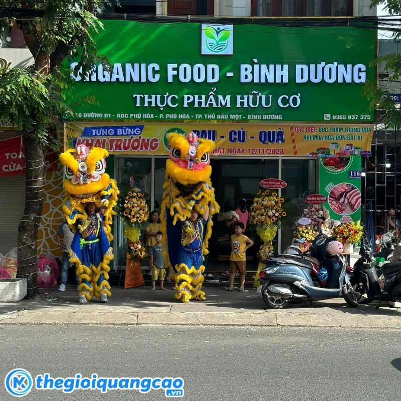 Mẫu bảng hiệu cửa h&agrave;ng thực phẩm hữu cơ, h&agrave;ng n&ocirc;ng sản