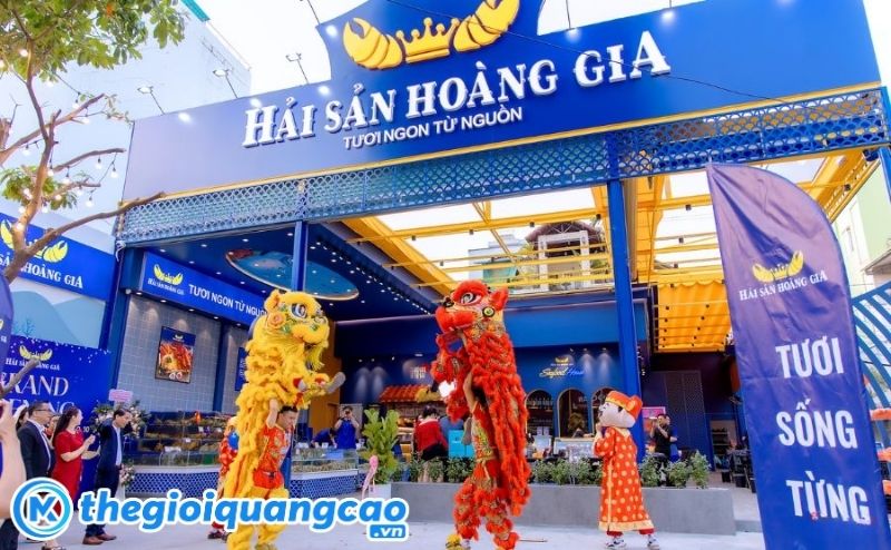 Mẫu bảng hiệu cửa h&agrave;ng thịt tươi sống, hải sản