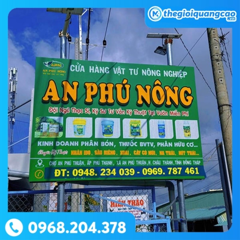 Bảng Hiệu Cửa Hàng Vật Tư Nông Nghiệp