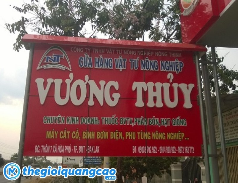 Biển vẫy cửa h&agrave;ng vật tư n&ocirc;ng nghiệp