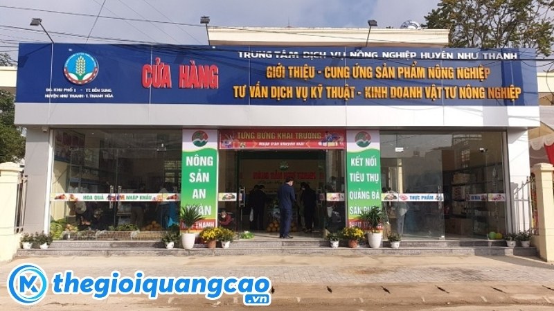 Thiết kế bảng hiệu cửa h&agrave;ng vật tư n&ocirc;ng nghiệp theo y&ecirc;u cầu