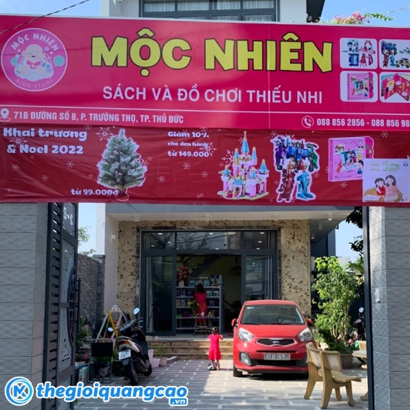 Mẫu bảng hiệu đồ chơi thiếu nhi Mộc Nhi&ecirc;n