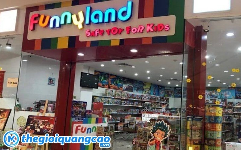 Mẫu bảng hiệu cửa h&agrave;ng đồ chơi th&ocirc;ng minh