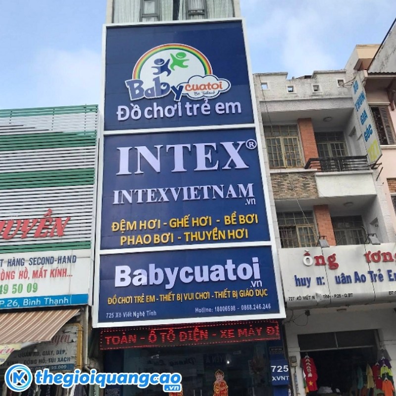 Mẫu bảng hiệu đồ chơi trẻ em Intexvietnam