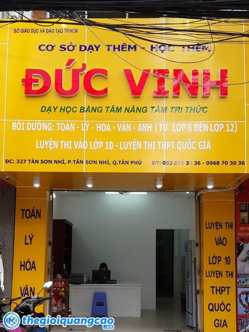 Thiết kế bảng hiệu dạy th&ecirc;m, nhận dạy k&egrave;m theo y&ecirc;u cầu