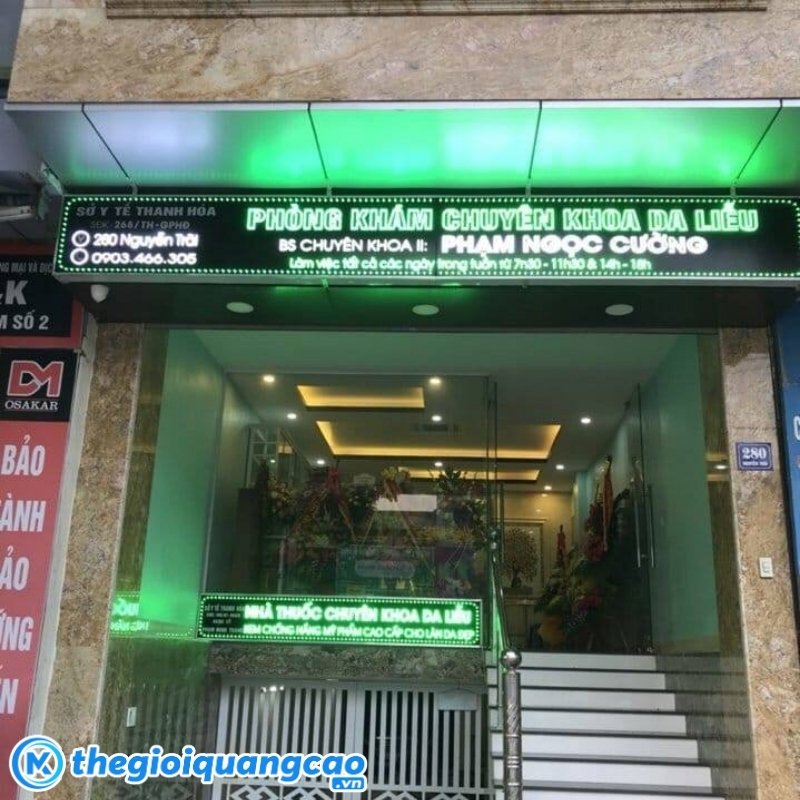 Bảng hiệu ph&ograve;ng kh&aacute;m da liễu bảng Led&nbsp;