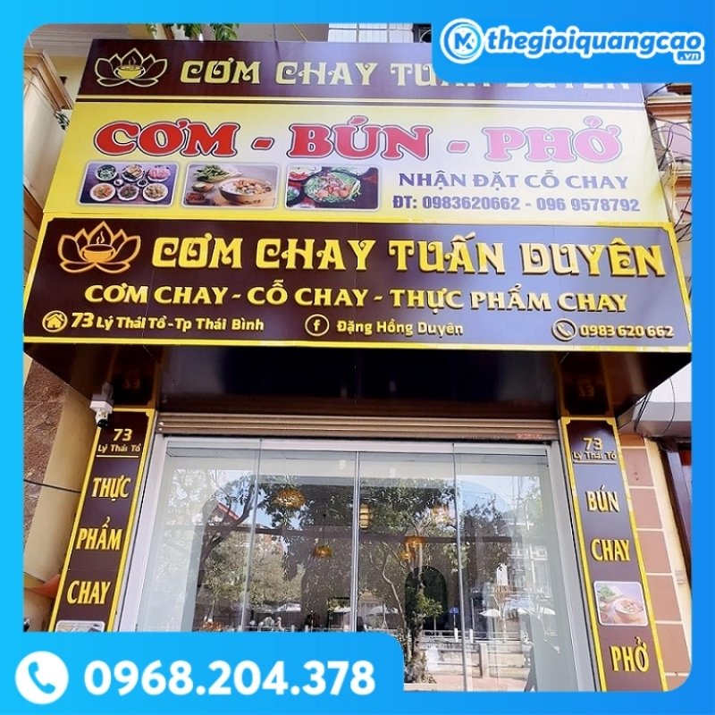 Bảng Hiệu Quán Chay