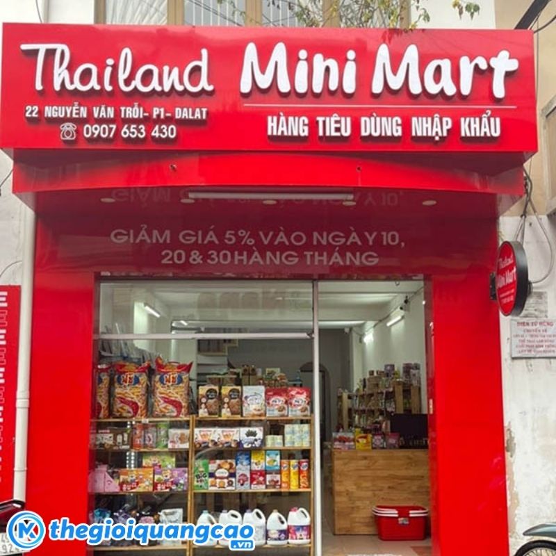 Mẫu bảng hiệu Mini Mart đẹp