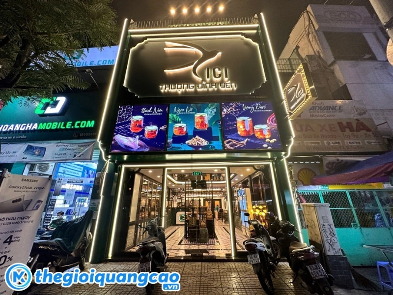 Mẫu bảng hiệu yến s&agrave;o đẹp