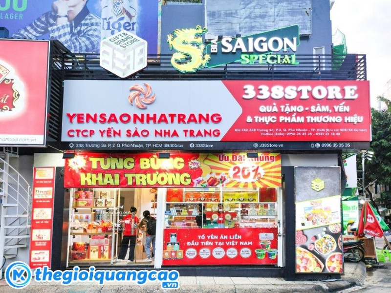 Mẫu bảng hiệu yến s&agrave;o nha trang