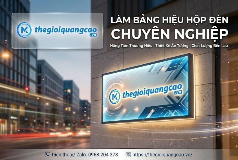 Dịch Vụ Làm Bảng Hiệu Hộp Đèn Trọn Gói Giá Rẻ Tại TP.HCM