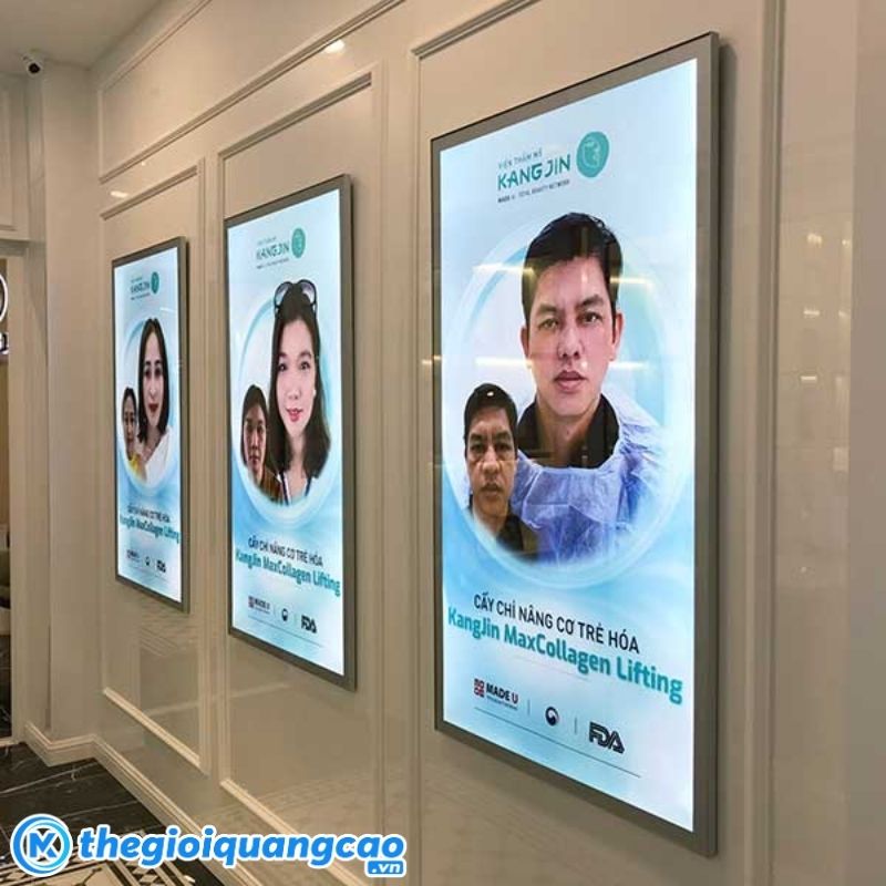 Bảng hiệu hộp đèn led siêu mỏng