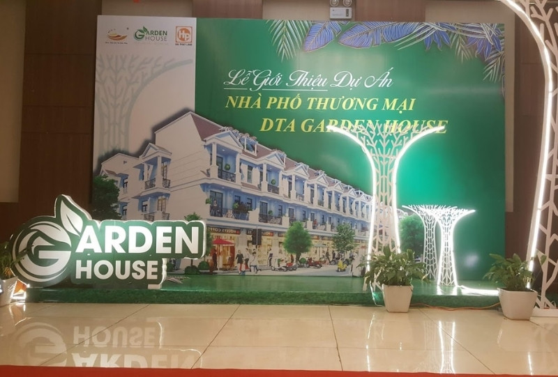 Mẫu backdrop lễ giới thiệu dự &aacute;n bất động sản