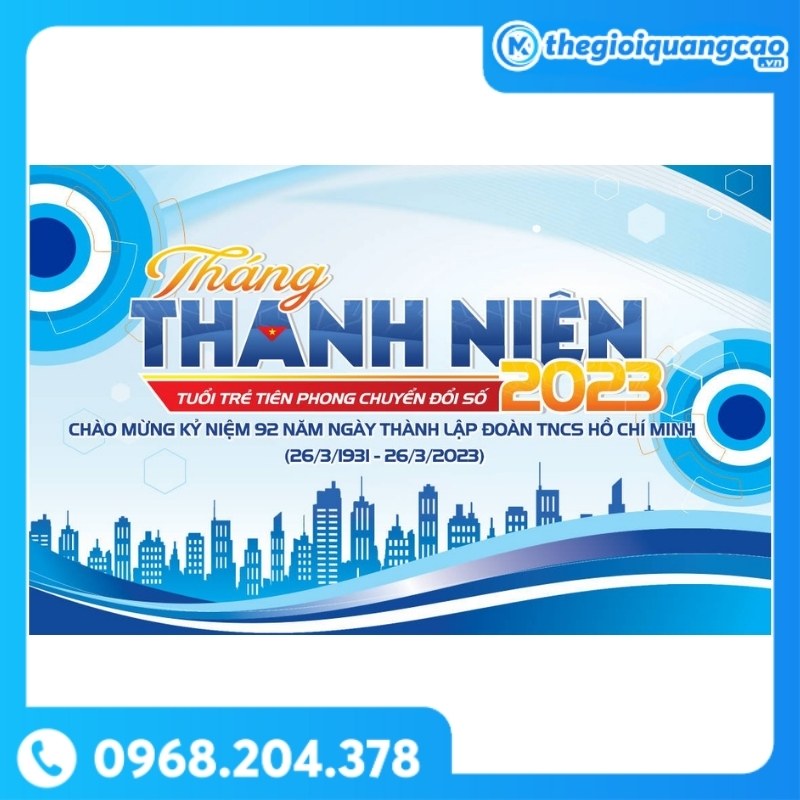 Backdrop Đoàn Thanh Niên
