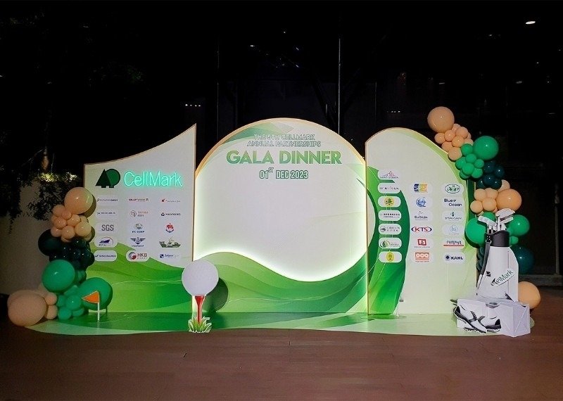Backdrop gala dinner in PP bồi Formex