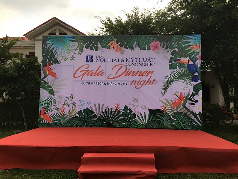 Thiết kế backdrop gala dinner theo y&ecirc;u cầu