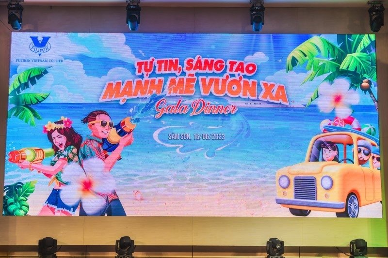 Mẫu background gala dinner ấn tượng