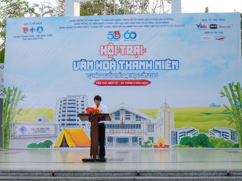 Mẫu backdrop hội trại văn h&oacute;a thanh ni&ecirc;n