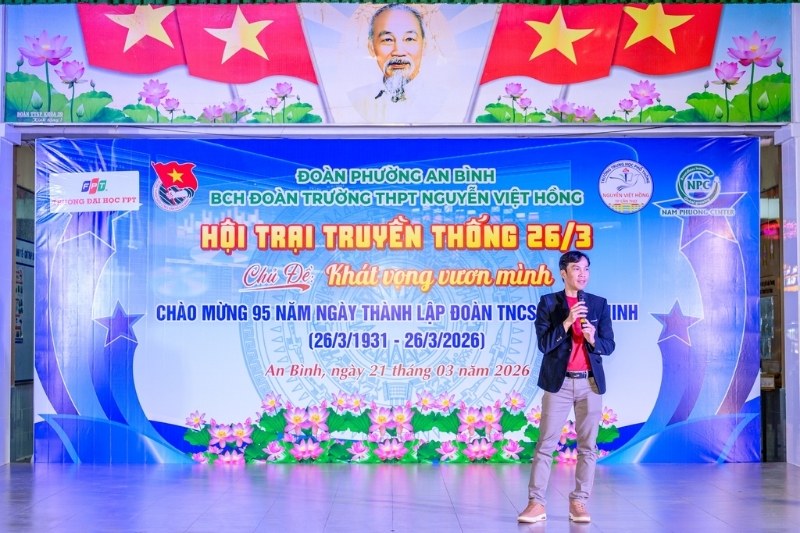 Mẫu backdrop hội trại 26/3