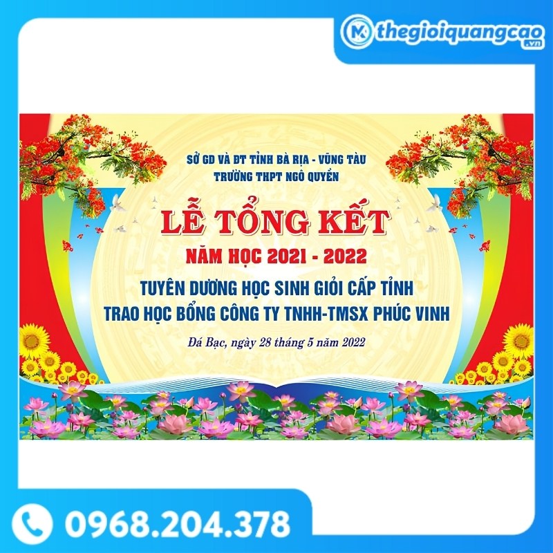 Backdrop Lễ Tổng Kết